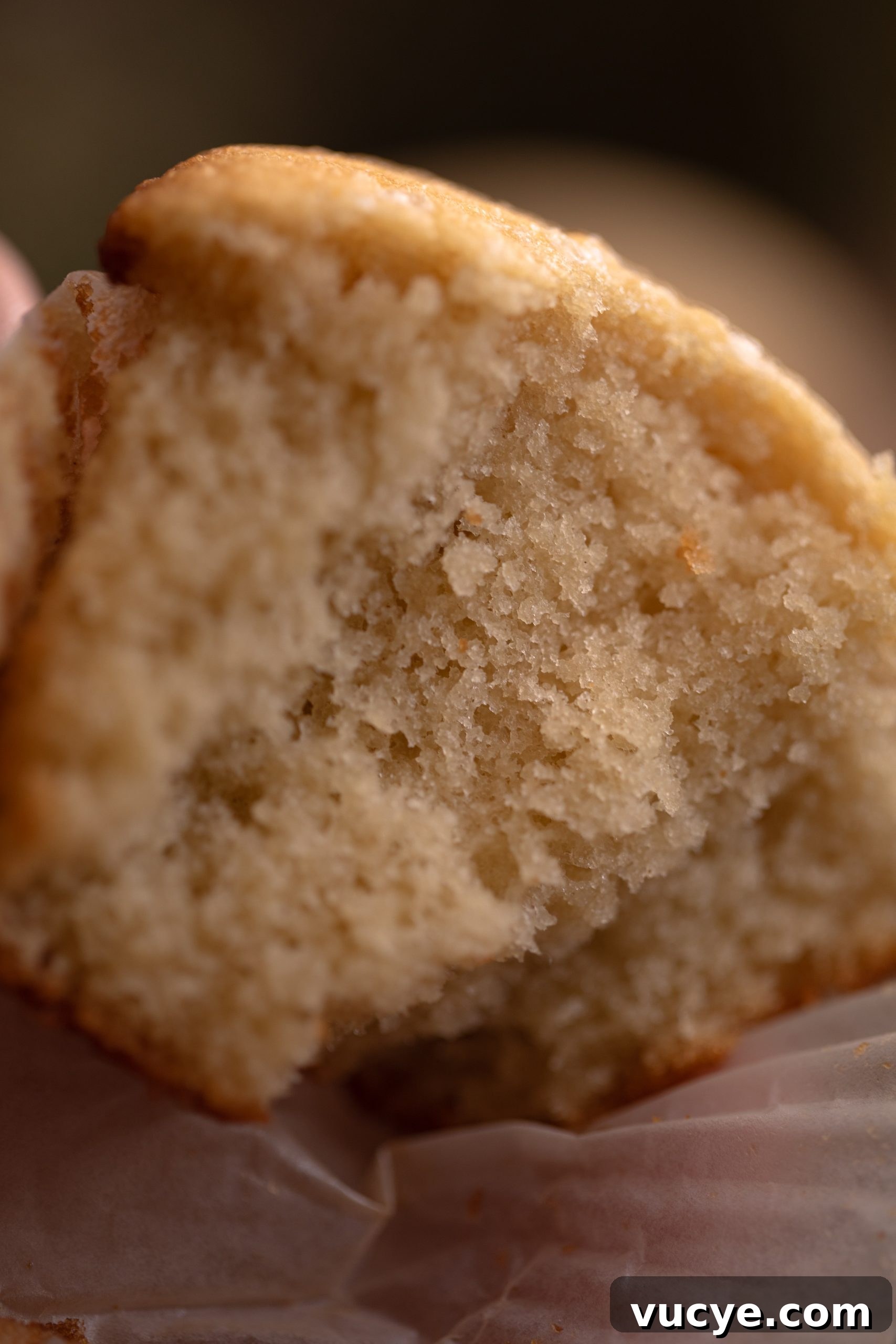 Close-up shot of my milk muffins.