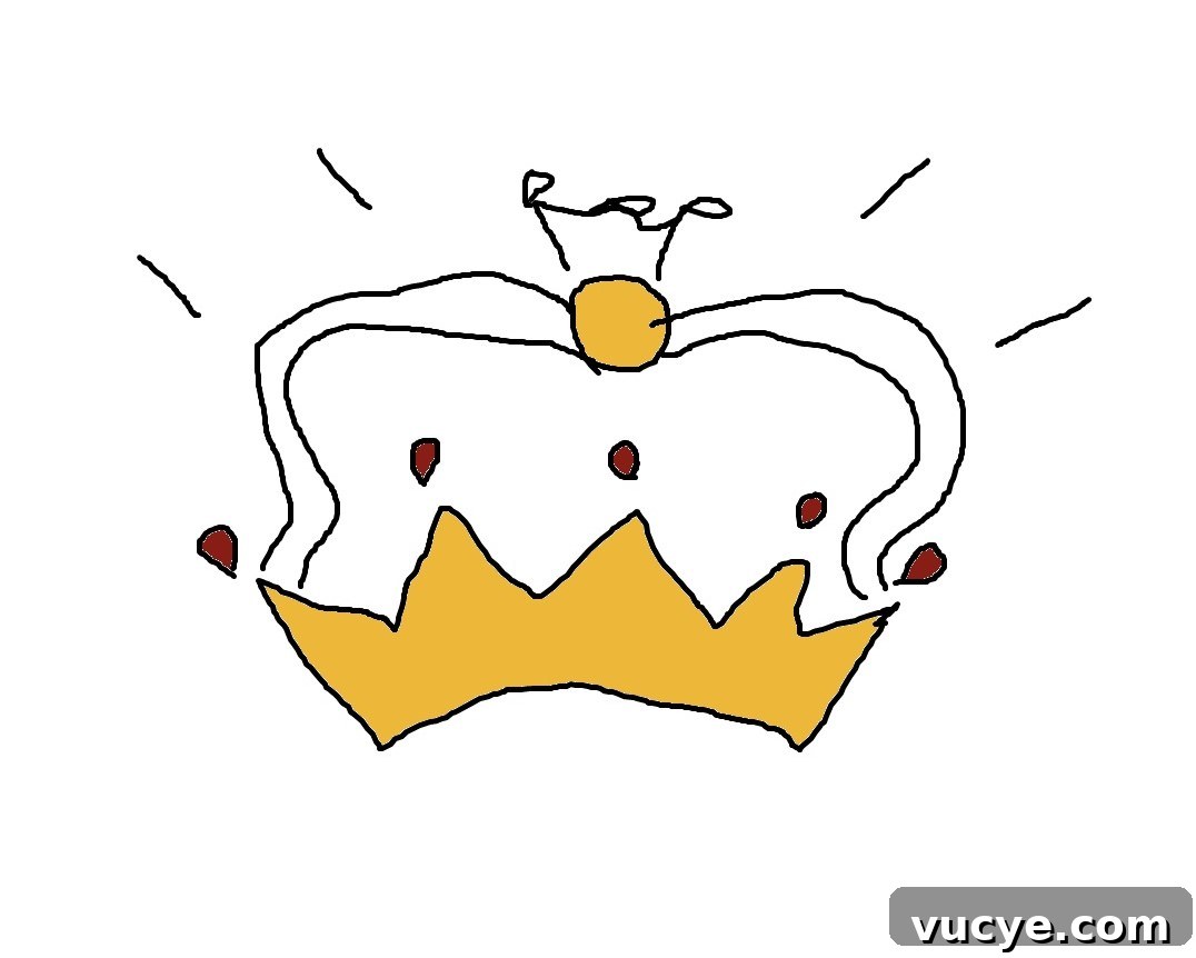 cartoon drawing of a crown