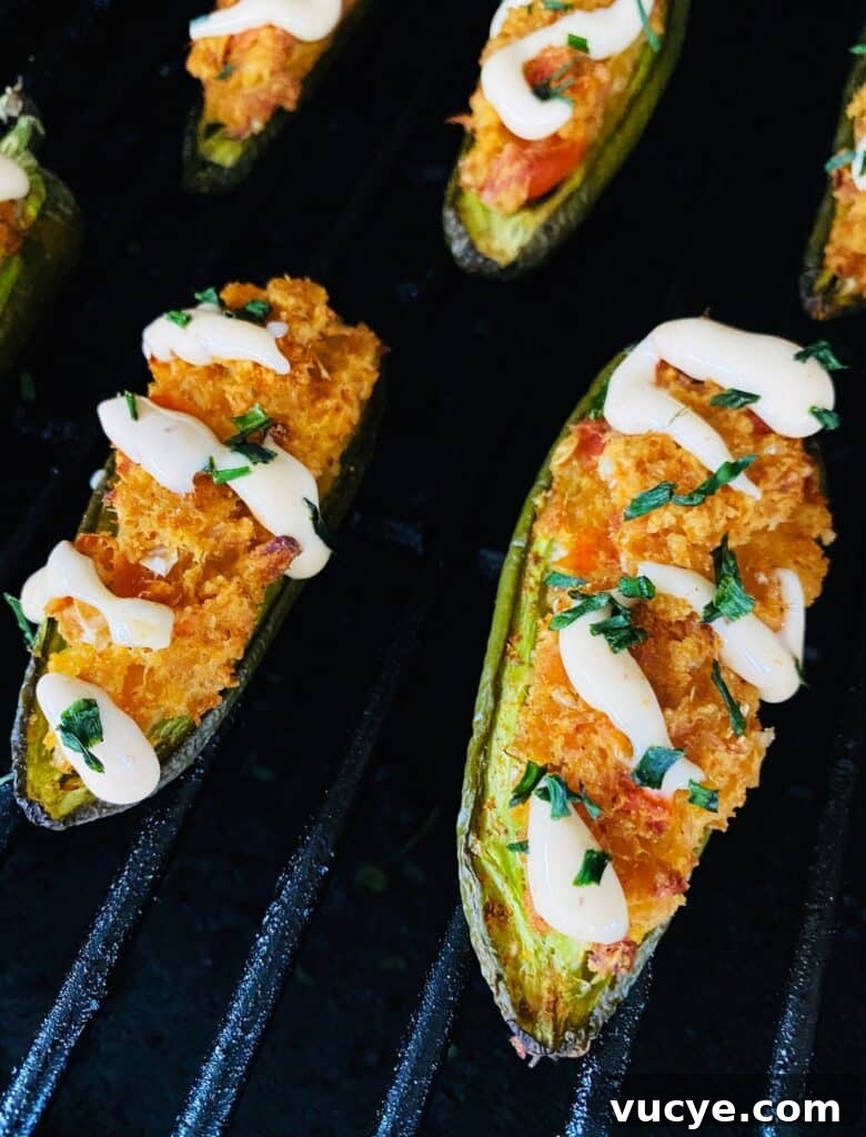 Smoked Crab Cake Stuffed Jalapenos
