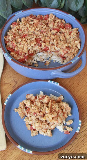 Easy Chicken Bruschetta Casserole