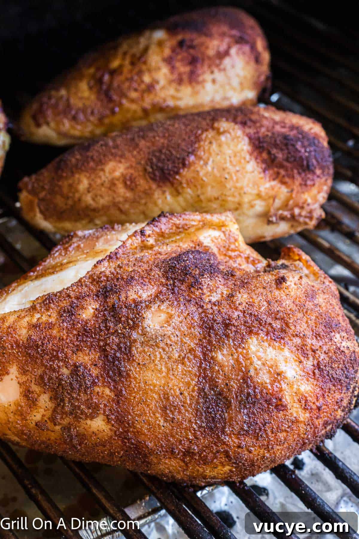 Smoked Bone-In Chicken Breasts Recipe for Juicy, Flavorful Meat 9 Smoked chicken breast in the smoker