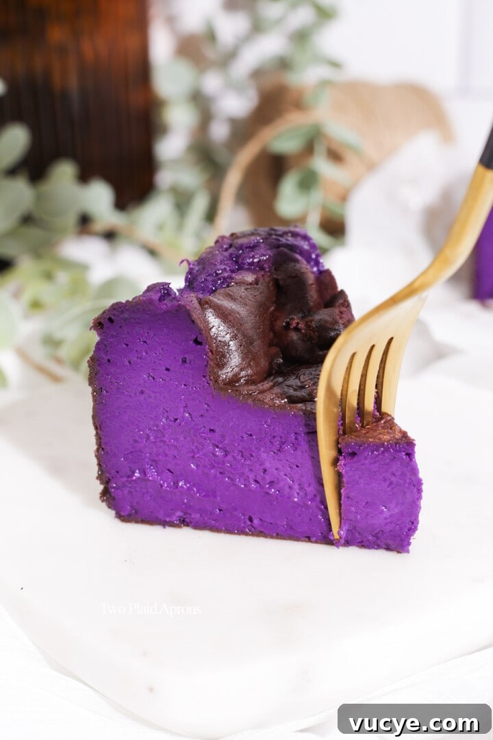 Ube Basque Burnt Cheesecake Recipe: Creamy Filipino Dessert 6 img 6283 5