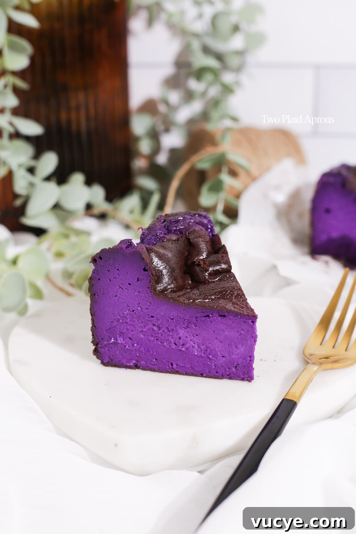 Ube Basque Burnt Cheesecake Recipe: Creamy Filipino Dessert 8 img 6283 7