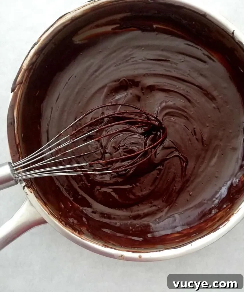 chocolate layer melted