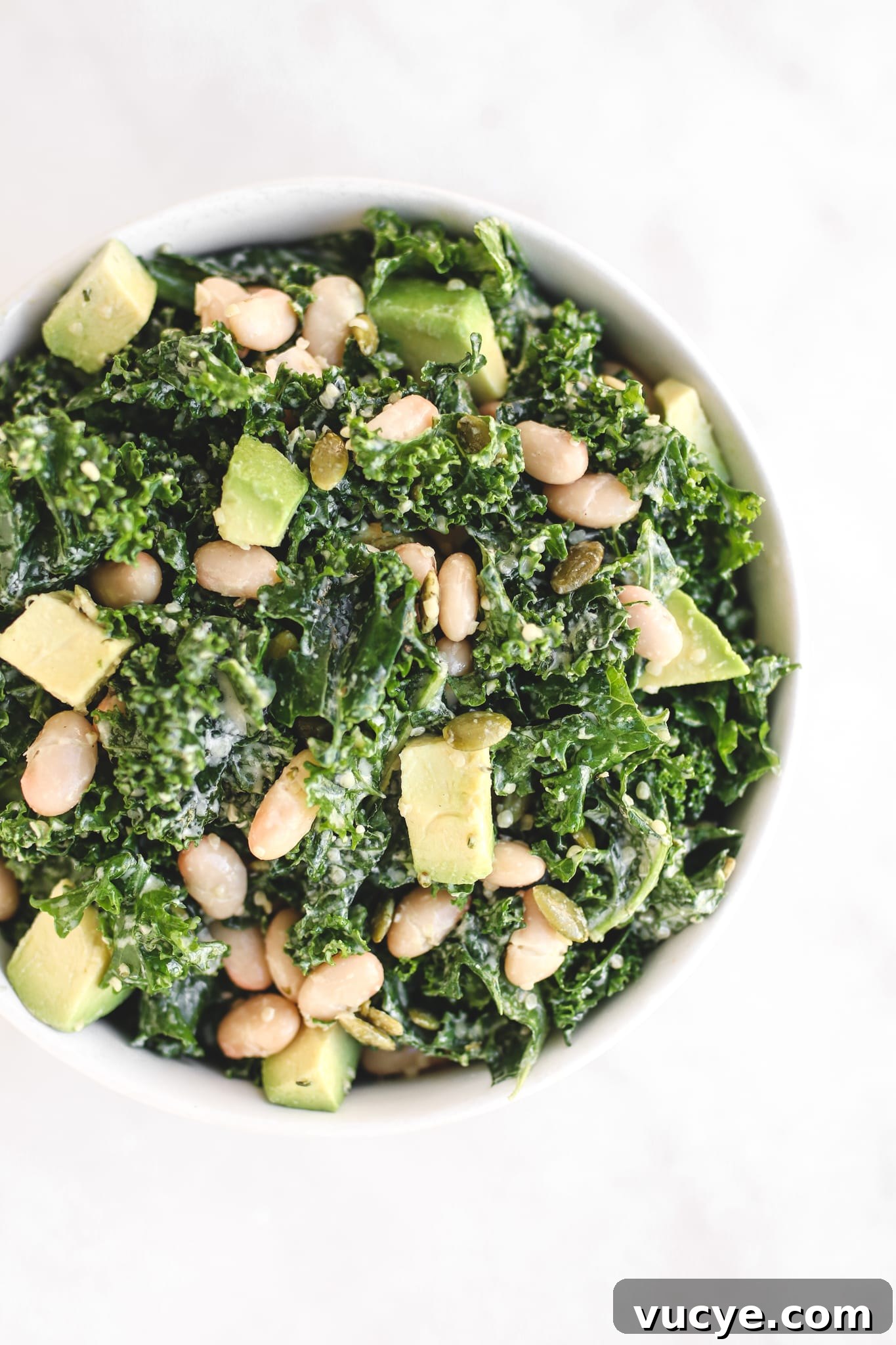 Erewhon Kale and White Bean Salad Recipe — Vegan, Gluten-Free, Oil-Free 5 white bean and kale salad veggiekins