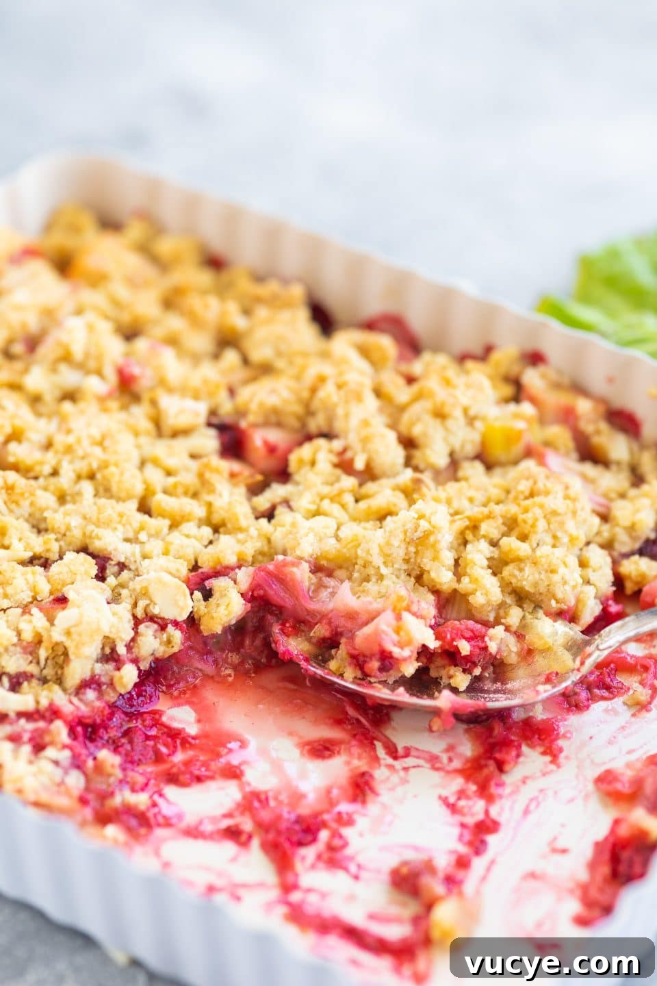 Perfect Rhubarb Crumble Recipe with Buttery Oat Topping 4 spring-recipe
