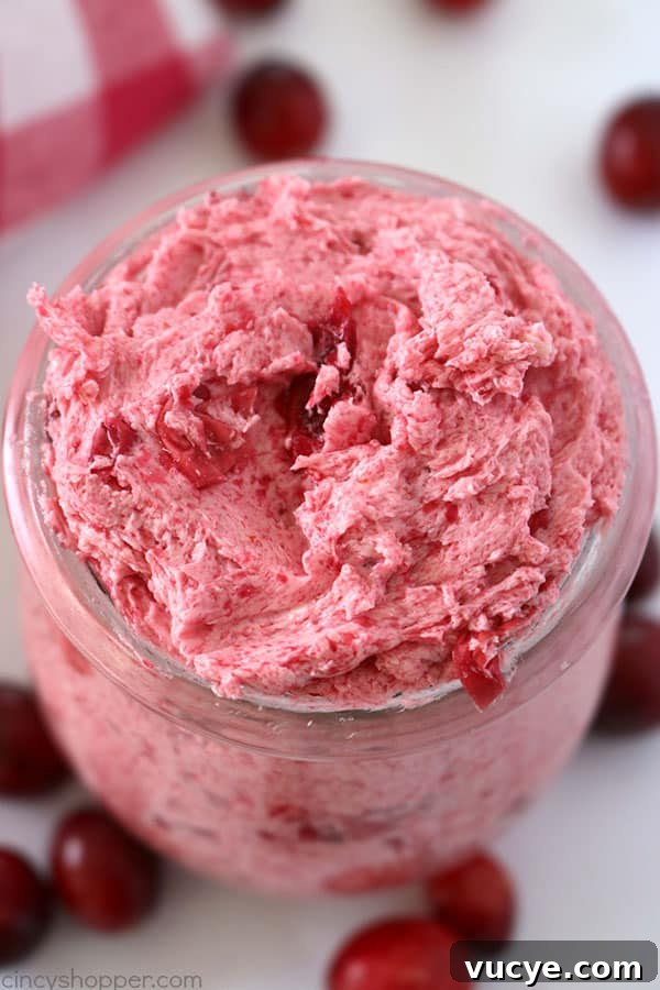 Cranberry butter spread