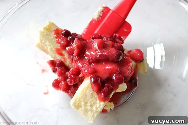 Cranberry butter closeup