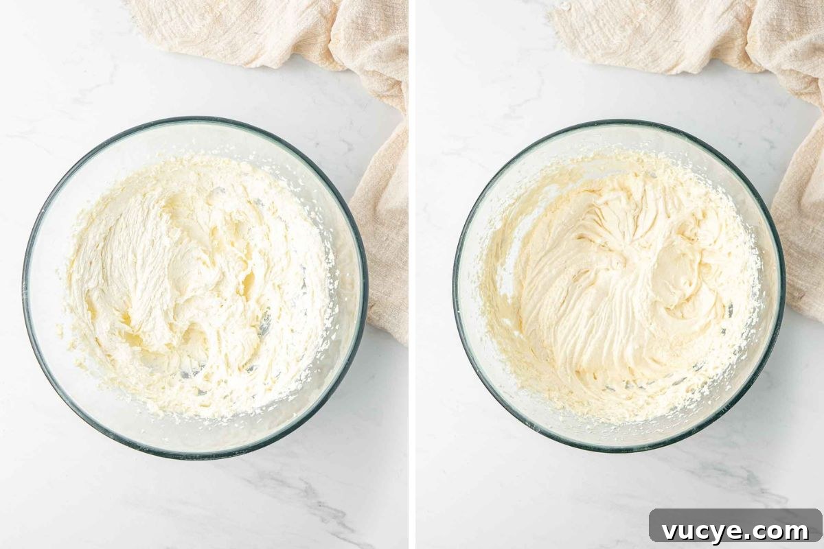 Classic Australian Lamington Recipe: Moist Sponge Cakes with Chocolate & Coconut 6 Step one and two of making the cake batter in a glass bowl.