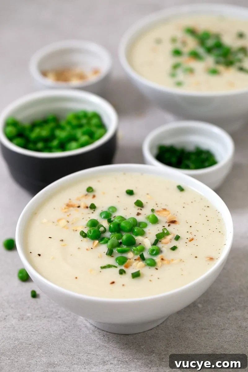 Creamy Vegan Cauliflower Soup Recipe — Simple Comfort Bowl 2 Creamy vegan cauliflower soup. - This creamy vegan cauliflower soup is so light and simple and although cauliflower is not one of our favorite veggies, we really enjoy this amazing recipe.
