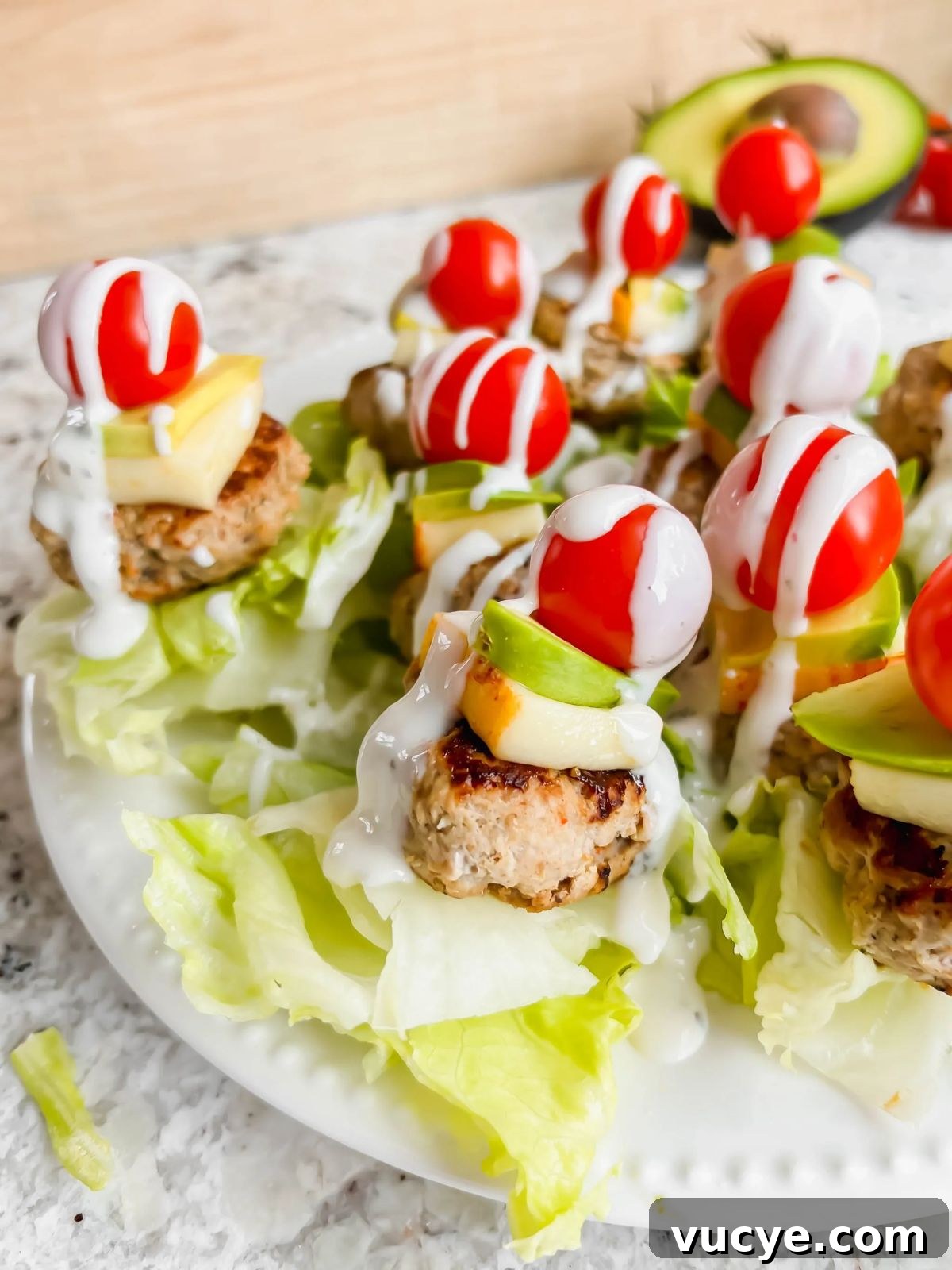 mini burgers on a stick