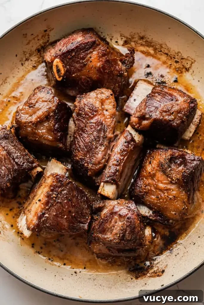 Filipino Beef Adobo Recipe: Classic Savory Braised Beef 4 seared-browned-short-ribs