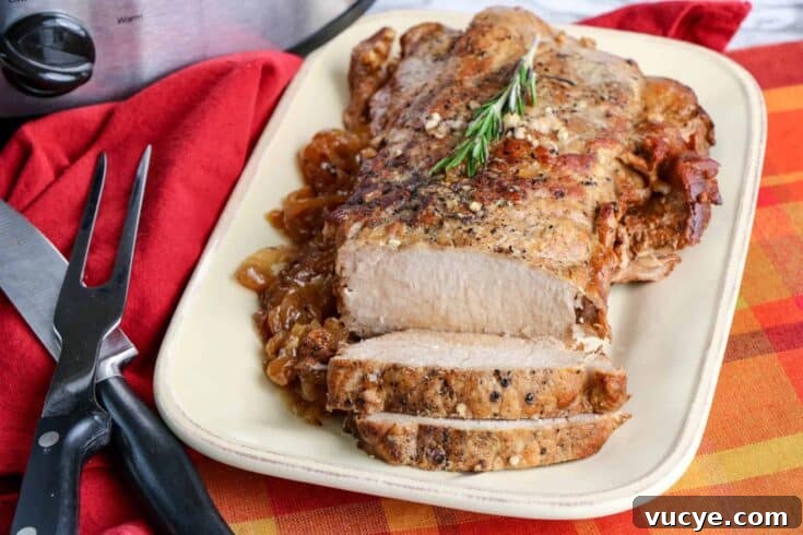 Image for Balsamic Herb Crockpot Pork Tenderloin