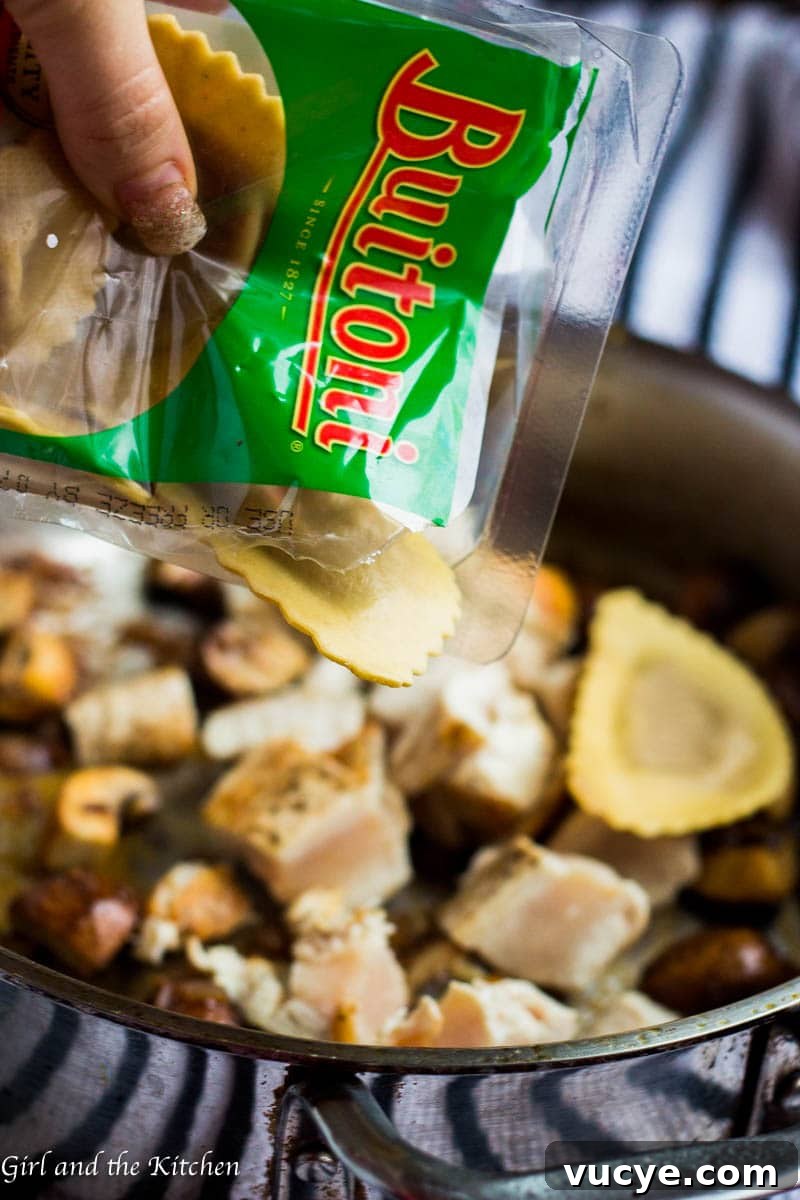 Chicken Marsala with Mushroom Agnolotti