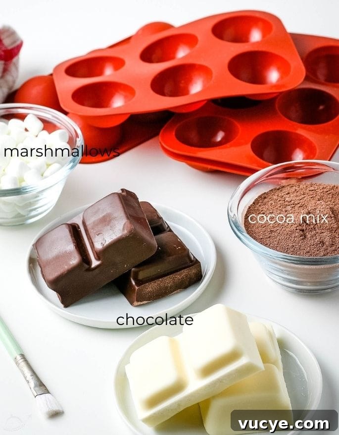 DIY Hot Chocolate Bombs Filled with Mini Marshmallows 3 ingredients for hot chocolate bombs