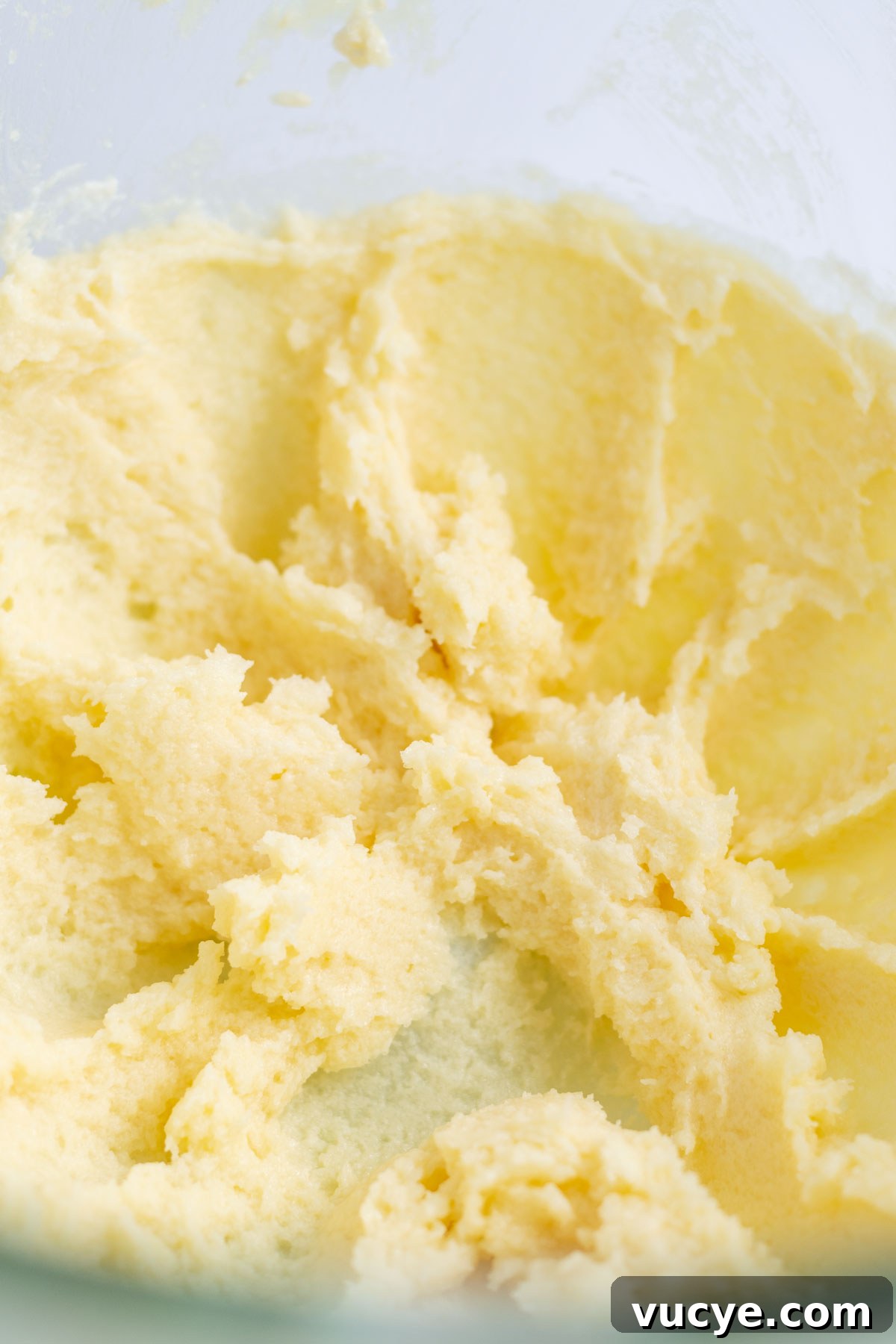 Moist Cardamom Cake Recipe with Warm Spices 7 creamed butter, sugar and eggs in a mixing bowl