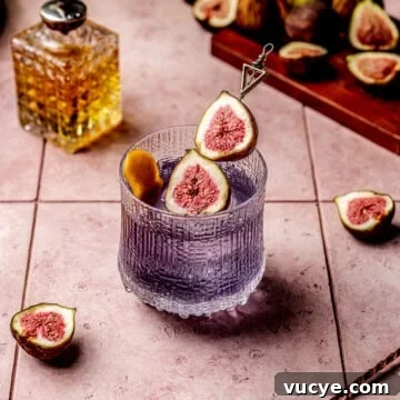 Fig Cardamom Gin Old Fashioned