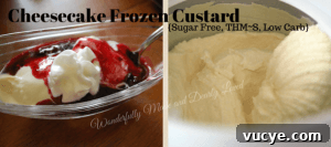 Cheesecake Frozen Custard {sugar free, thm~S, low carb}