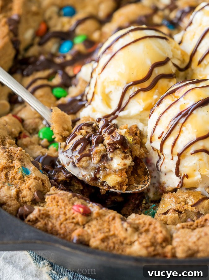 Ready to serve fully loaded chocolate chip cookie