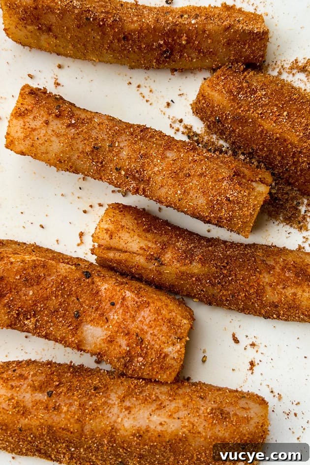 mahi-mahi fish seasoned with taco seasoning before cooking