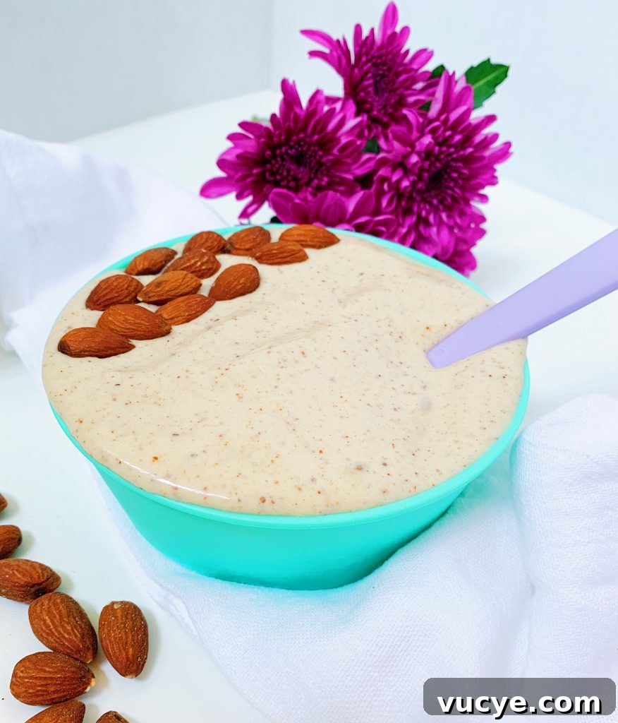 No Churn Banana-Almond Butter Ice Cream #almondbuttericecream #dairyfreeicecream #bananaalmondbutter