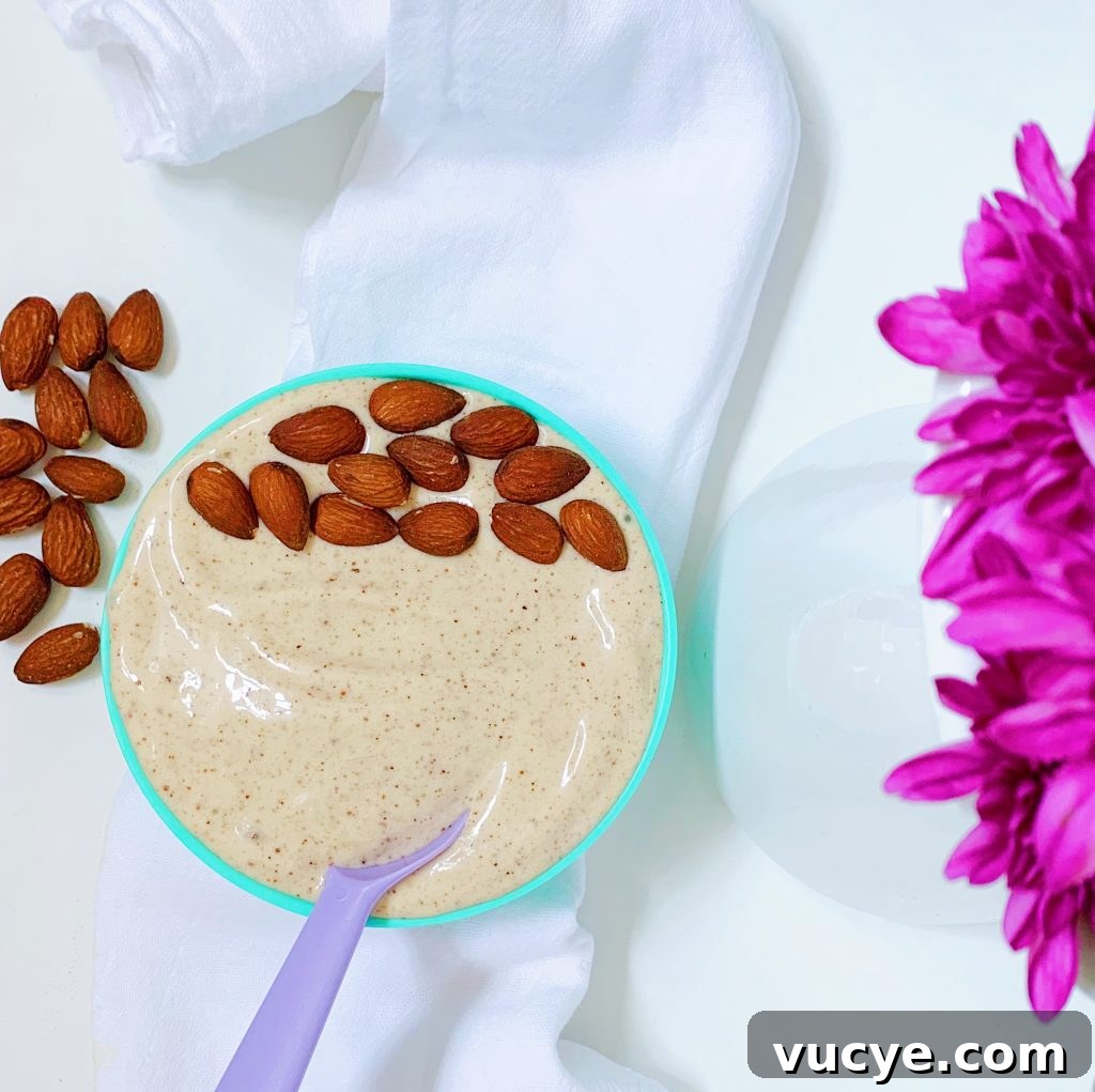 No Churn Banana-Almond Butter Ice Cream #almondbuttericecream #dairyfreeicecream #bananaalmondbutter