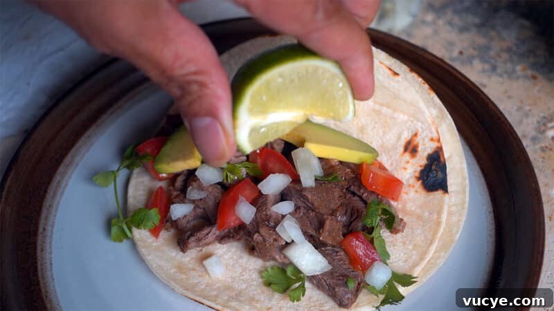 Drizzle with lime juice