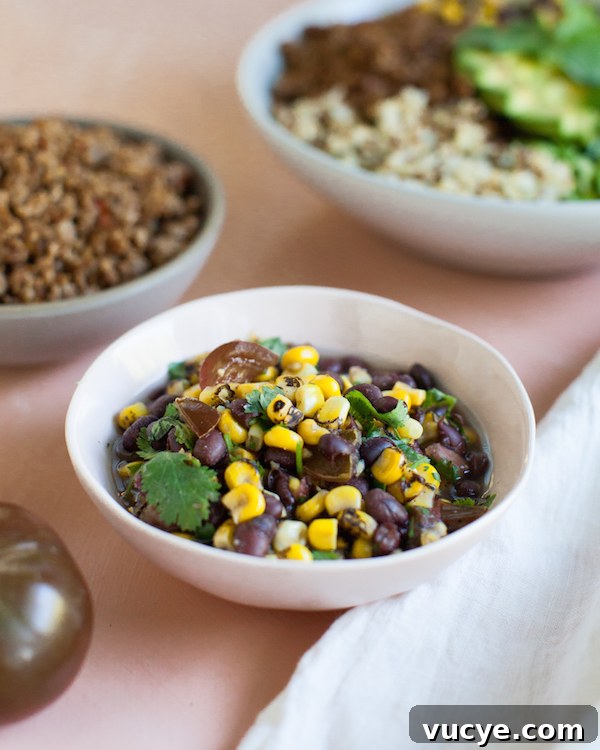 Cauliflower Walnut taco meat bowl | @sweetpotatosoul