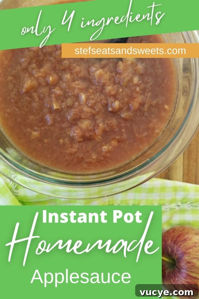 instant pot cinnamon applesauce pinterest image